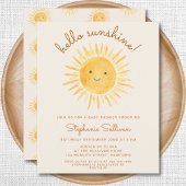 Papier Budget Bonjour Sunshine Boho Baby shower Invitatio