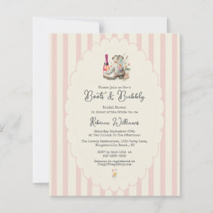 Papier  Budget Boots &Bubbles Mariage Champêtre Élégant 