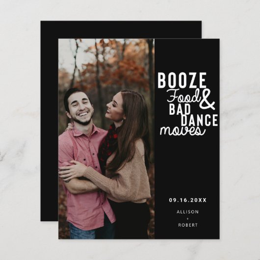 Papier Budget Booze Nourriture & Mauvaise Danse Déplace P (Devant / Derrière)