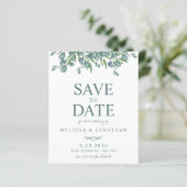 Papier Budget Botanical Greenery QR Code Enregistrer la d (Debout devant)