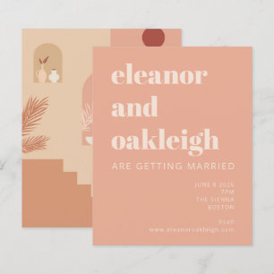 Papier Budget Botanique Boho Terracotta Blush Mariage
