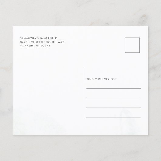 Papier Budget Botanique Eucalyptus Baby shower vert (Dos)