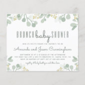 Papier Budget Botanique Eucalyptus Brunch Baby shower (Devant)