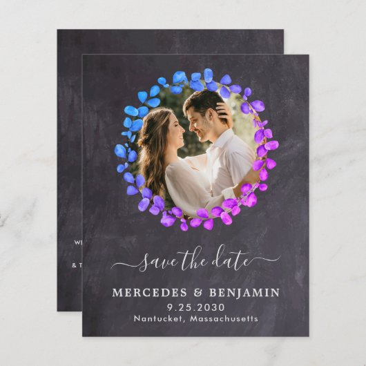 Papier Budget Botanique Eucalyptus Code QR Enregistrer la (Devant / Derrière)