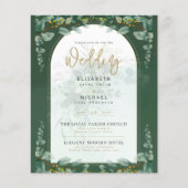 Papier Budget Botanique Eucalyptus Mariage INVITE (Devant)