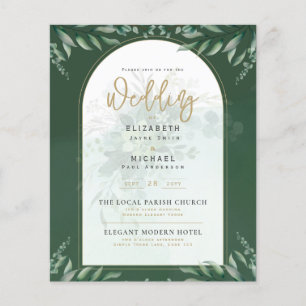 Papier Budget Botanique Eucalyptus Mariage INVITE