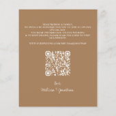 Papier Budget Botanique Eucalyptus QR Code Mariage Invita (Dos)