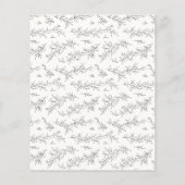 Papier Budget Botanique Illustré Noir et Crème pour Maria (Dos)