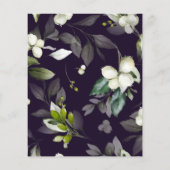 Papier Budget Botanique | Invitation Baby shower violet (Dos)