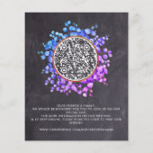 Papier Budget Botanique QR Code Slate Photo Enregistrer l (Dos)