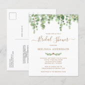 Papier Budget Botanique Végétation nuptiale Invitation à  (Devant / Derrière)