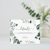 Papier Budget Botanique Verdure Mariage du feuillage (Debout devant)