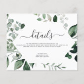 Papier Budget Botanique Verdure Mariage du feuillage (Devant)