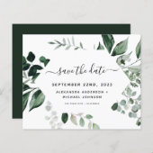 Papier Budget Botanique Verdure Mariage du feuillage (Devant / Derrière)