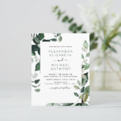Papier Budget Botanique Verdure Mariage du feuillage (Debout devant)
