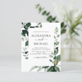 Papier Budget Botanique Verdure Mariage du feuillage (Debout devant)