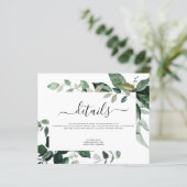 Papier Budget Botanique Verdure Mariage du feuillage (Debout devant)