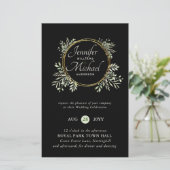 Papier BUDGET Botanique Vert Mariage invite Trending (Debout devant)