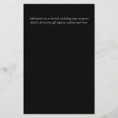 Papier BUDGET Botanique Vert Mariage invite Trending (Dos)