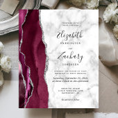 Papier Budget Bourgogne Agate Faire-part de mariage en ma