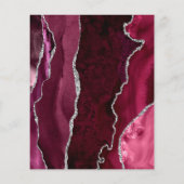 Papier Budget Bourgogne Agate Marbre Calligraphie Mariage (Dos)