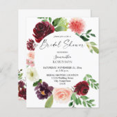 Papier Budget Bourgogne Blush Pink 4 Fête des mariées Flo (Devant / Derrière)