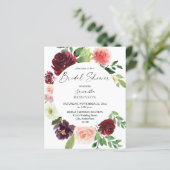 Papier Budget Bourgogne Blush Pink 4 Fête des mariées Flo (Debout devant)