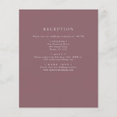 Papier Budget Bourgogne Boho Floral tout en un Mariage (Dos)