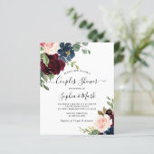 Papier Budget Bourgogne & Couples de la Marine Invitation (Debout devant)