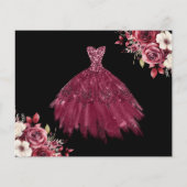 Papier Budget Bourgogne Enregistrer la date Anniversaire  (Dos)