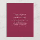 Papier Budget Bourgogne Faire-part d'obtention d'un diplô (Dos)