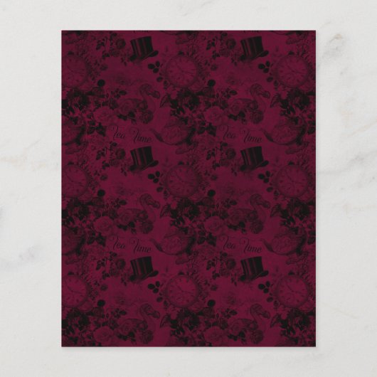 Papier BUDGET Bourgogne Gold Alice au pays des merveilles (Dos)