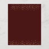 Papier Budget Bourgogne Gold Casquette Invitation de grad (Dos)