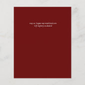 Papier BUDGET Bourgogne jaune Floral (Dos)