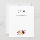 Papier Budget Bourgogne Marsala Floral 2 Mariage (Dos)