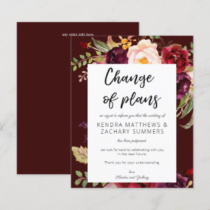 Papier Budget Bourgogne Marsala Floral DB2 Changement de