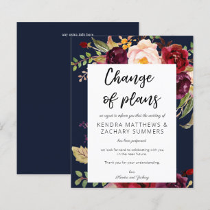 Papier Budget Bourgogne Marsala Floral NVY Changement de 