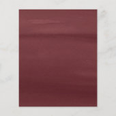 Papier Budget Bourgogne or & Blush rose Mariage floral (Dos)