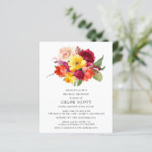 Papier Budget Bourgogne Orange Jaune Fête des mariées Inv (Debout devant)