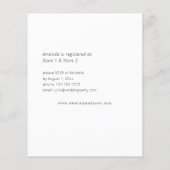 Papier Budget Bourgogne & rose Floral 6 Fête des mariées (Dos)