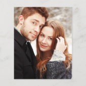 Papier Budget Bourgogne verte Mariage Photo Invitation (Dos)