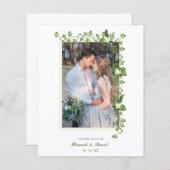 Papier Budget Branches tropicales & Fleurs blanches Maria (Devant / Derrière)