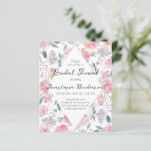 Papier BUDGET Bridal Shower Invitation (Debout devant)