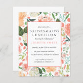 Papier BUDGET Bridesservatrices Déjeuner Floral coloré (Devant / Derrière)