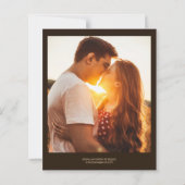 Papier Budget Brown Chic Photo Minimal Whimsical Script (Dos)