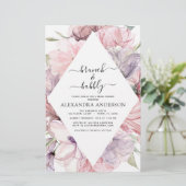 Papier Budget Brunch & Bubbly Boho Purple Fête des mariée (Debout devant)