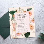 Papier Budget Brunch & Bubbly Fête des mariées florale
