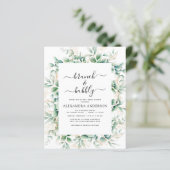 Papier Budget Brunch & Bubbly Invitations de douche nupti (Debout devant)