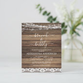 Papier Budget Brunch & Bubbly Rustic Farmhouse (Debout devant)