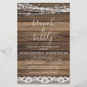 Papier Budget Brunch & Bubbly Rustic Farmhouse